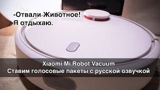 Xiaomi Mi Robot Vacuum Cleaner cтавим голосовые пакеты с русской озвучкой [upl. by Jonathon]