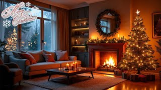 Best Classic Christmas Music With Fireplace 🎄Christmas Living Room Fireplace 🔥 Christmas Carols 2025 [upl. by Aikemet]