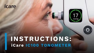 iCare IC100 Tonometer Instruction Video [upl. by Orpha]