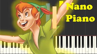 Peter Pan Theme Song On Piano EASY [upl. by Eilyah]