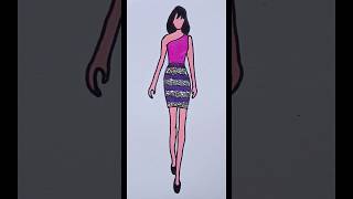 Colouring With Brush Pen and GlitterEasytoDraw84shortsyoutubeshortsviralvideoshortvideo [upl. by Gertie373]