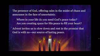 Peace Has Come  Devotional for the Second Sunday of Advent [upl. by Chellman750]