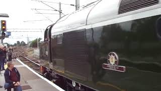 The LSL Class 40 Whistler with Saphos Trains ‘CUMBRIAN MOUNTAIN WHISTLER’ departing at Carlisle [upl. by Mortensen321]