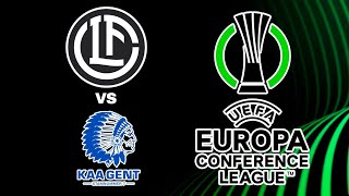 Lugano 20 Gent en vivo Conference League [upl. by Subir]