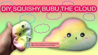 CARA MEMBUAT SQUISHY BUBU THE CLOUD HOMEMADE [upl. by Edee100]