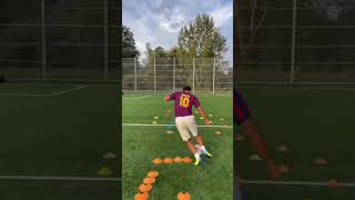 How to improve dribbling skills🔥football soccer skills [upl. by Nodnab]