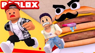 ROBLOX ESCAPE FAST FOOD OBBY [upl. by Aerdnua]