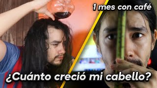 CAFE  REMEDIO CASERO para hacer crecer el cabello COMO MINOXIDIL PRUEBA DE 1 MES ANTES Y DESPUES [upl. by Elocin]