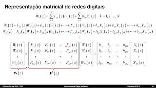 Processamento Digital de Sinais  Representação de Redes Digitais Lineares [upl. by Mourant]