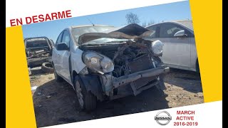 Repuestos NISSAN MARCH ACTIVE 20162019 En Desarme [upl. by Aivatra]