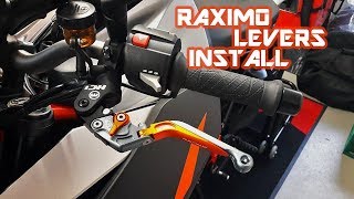 Raximo Brake and Clutch Lever Install on the KTM Super Duke GT [upl. by Akcir]