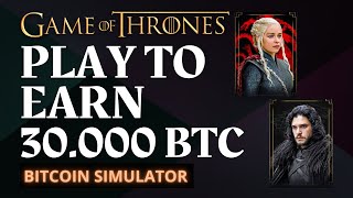 PLAY TO EARN 33000 BITCOIN MINING GAME OF THRONES PAGA EM FAUCETPAY playtoearn bitcoin faucetpay [upl. by Nilesoj]