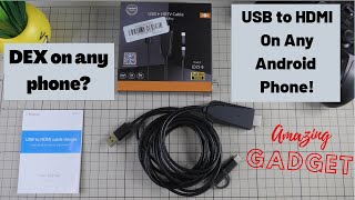 USB to HDMI On Any Android phone Screen mirror on your monitor or TV [upl. by Carisa342]