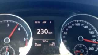 VW Golf 7 20 TDI top speed 233kmh [upl. by Niwroc738]