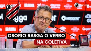 Coletiva Juan Carlos Osorio ATLETIBA  Técnico rasga o verbo  Coritiba 1 x 1 Athletico [upl. by Fidelia614]