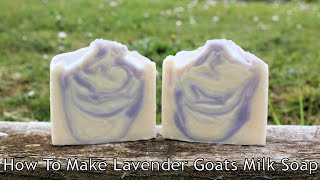 Goats Milk Soapmaking How to make natural cold process Goat Milk soap with Lavender Essential Oil [upl. by Aramen]