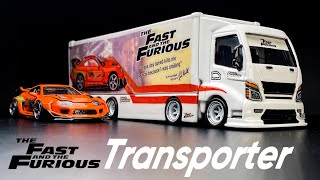 The Fast amp Furious Transporter 8 wheels Paul Walker Toyota Supra Tomica Transporter Custom [upl. by Deny]