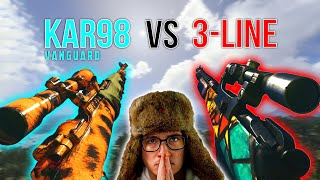 3LINE vs VANGUARD KAR98 which is BETTER New BEST Warzone sniper attachments amp FAST level up guide [upl. by Ocicnarf]