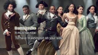 Washington On Your Side Karaoke with Lyrics from Hamilton [upl. by Reiser]