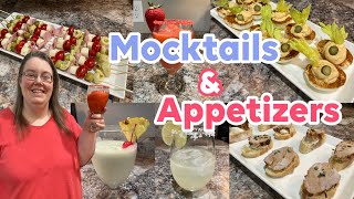 🍹 EASY MOCKTAILS amp APPETIZERS  FUN SUMMER DRINKS  PARTY FOOD  SWEESE SERVING PLATTERS REVIEW [upl. by Leinahtan]