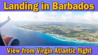 Landing at Grantley Adams International Airport Bridgetown Barbados  October 2024 [upl. by Wojcik]