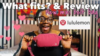 NEW LULULEMON EVERYWHERE BELT BAG MINI RIPSTOP  REVIEW AND WHAT FITS  CHILLING WITH CHEE [upl. by Kamerman]