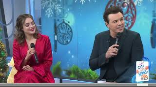 Liz Gillies and Seth MacFarlane on the TODAY show promoting album We Wish You the Merriest Part 1 [upl. by Acilegna]