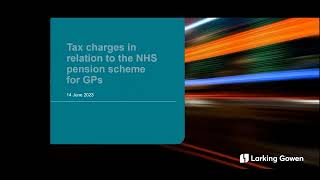 Tax charges in relation to the NHS pension scheme for GPs [upl. by Jarrell]