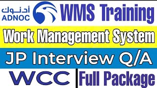 What is WCC Work Categorization Chart in WMS  ADNOC interview Questions for JP Interview [upl. by Desma567]