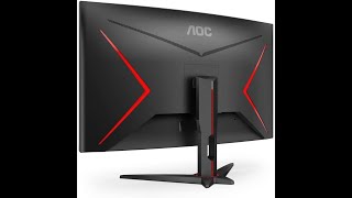 AOC Gaming C32G2ZE  32 Inch FHD Curved MonitorAOC Q32E2N  32 Inch QHD Monitor 75Hz Tech Gadgets [upl. by Luhe]