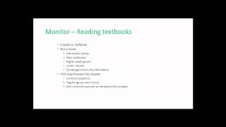 College Success Skills Module 6  Monitor Reading Textbooks [upl. by Attevaj]