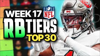 Week 17 Fantasy Football RB Rankings Top 30 [upl. by Otilopih]