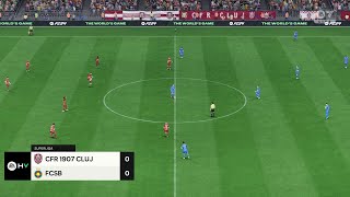 CFR Cluj vs FCSB 15092024 Superliga EA FC 24 [upl. by Lucien]