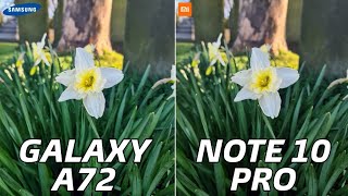 Samsung Galaxy A72 vs Redmi Note 10 Pro  Camera Test [upl. by Sihtam]