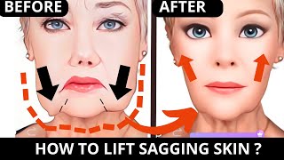 FACE YOGA FOR SAGGING JOWLS  FACE YOGA FOR SAGGY SKIN  LIFT SAGGY CHEEKS [upl. by Dnalyar]