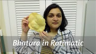 Bhatura in Rotimatic [upl. by Ahsiryt]