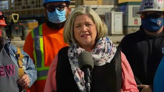 Ontario NDP Leader Andrea Horwath announces grants for energy retrofits – May 7 2022 [upl. by Nerrak171]