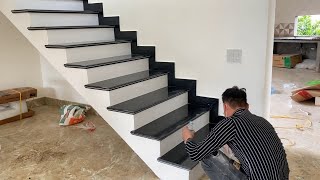 technology and technical construction stairs stone granite [upl. by Alaric]