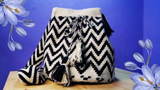 🌺 TUTORIAL Mochila Wayúu ZigZag a Crochet [upl. by Sirrad753]