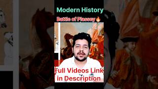 Battle of Plassey 1757 😳 Unknown Facts modernhistory uppscroaroclasses uppsc2024 [upl. by Allehc]