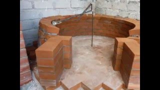 Costruzione forno a legna  Wood fired pizza oven construction [upl. by Ynoep2]