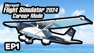 Starting a NEW CAREER as a PILOT in MSFS 2024 Career Mode 1 [upl. by Dulcia]