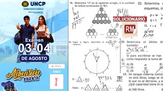 SOLUCIONARIOÁREA IEXAMEN DE ADMISION UNCP 2024II 030824 [upl. by Hsekar]