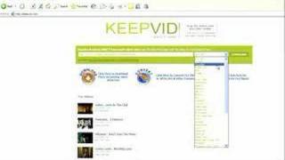 How to Save Youtube Videos Using Keepvid [upl. by Rider]