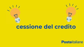 Cessione del Credito  Bonus Ristrutturazione 110  Poste Italiane [upl. by Llerref608]