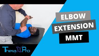 Manual Muscle Test  Elbow Extension [upl. by Ardnasxela]