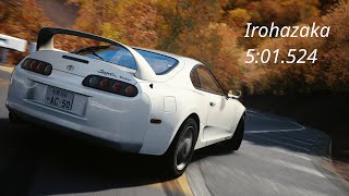 Irohazaka Downhill Time Attack Toyota Supra  501524  Assetto Corsa [upl. by Andres7]