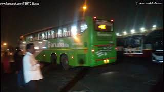 HYDERABAD To CHENNAI BUS  SCANIA TSRTC GARUDA PLUS  HYDERABAD3 Depot [upl. by Perkins851]