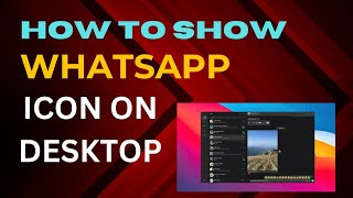 Whatsapp icon laptop home screen par kaise laye  How to create whatsapp shortcut on desktop [upl. by Friend]