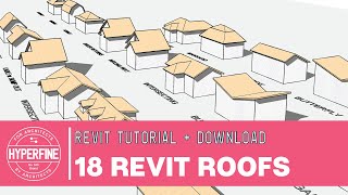 Revit Roof Tips and Tricks  18 Roofs in 11 minutes [upl. by Atiek]